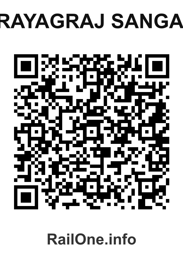 RailOne QR Code for Prayagraj Sangam station