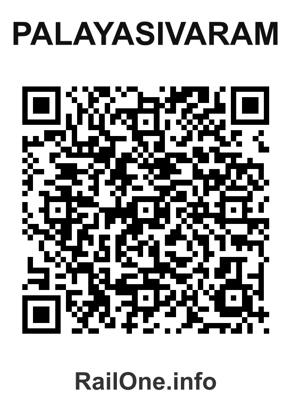 RailOne QR Code for Palayasivaram station