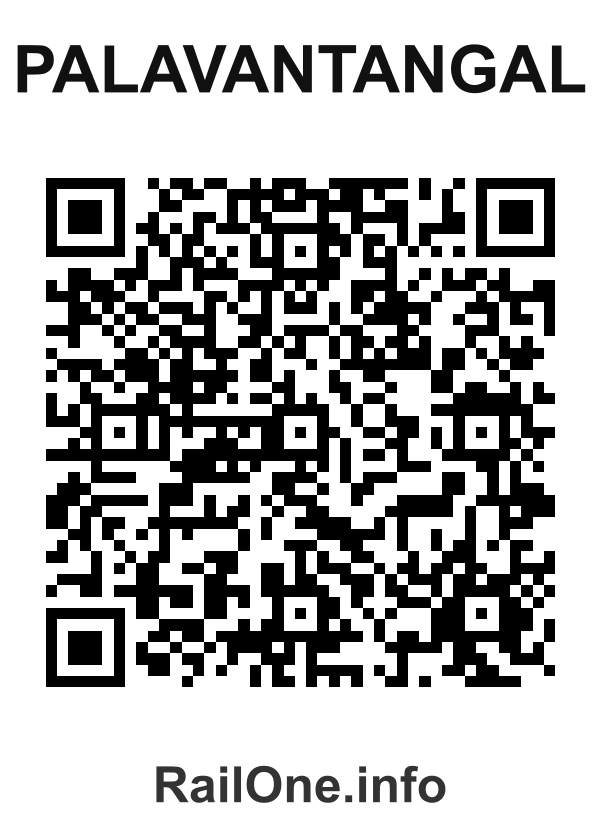 RailOne QR Code for Palavantangal station