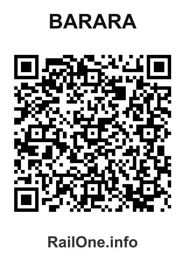 RailOne QR Code for Barara station