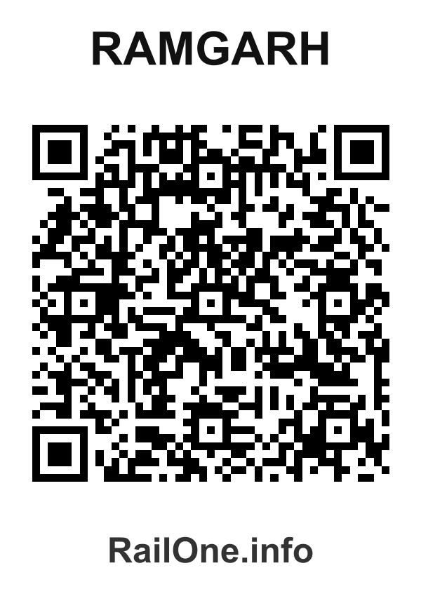 RailOne QR Code for Ramgarh station