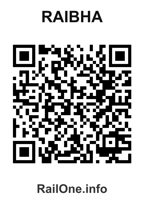 RailOne QR Code for Raibha station