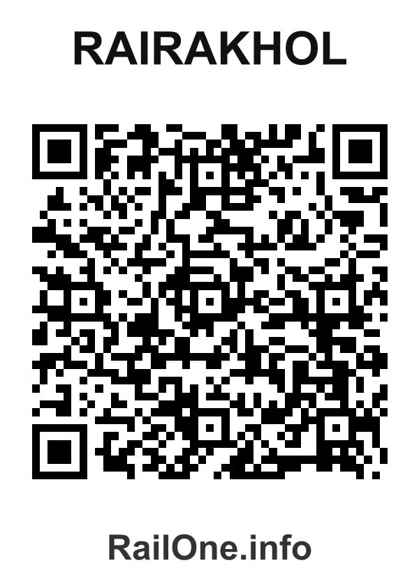 RailOne QR Code for Rairakhol station