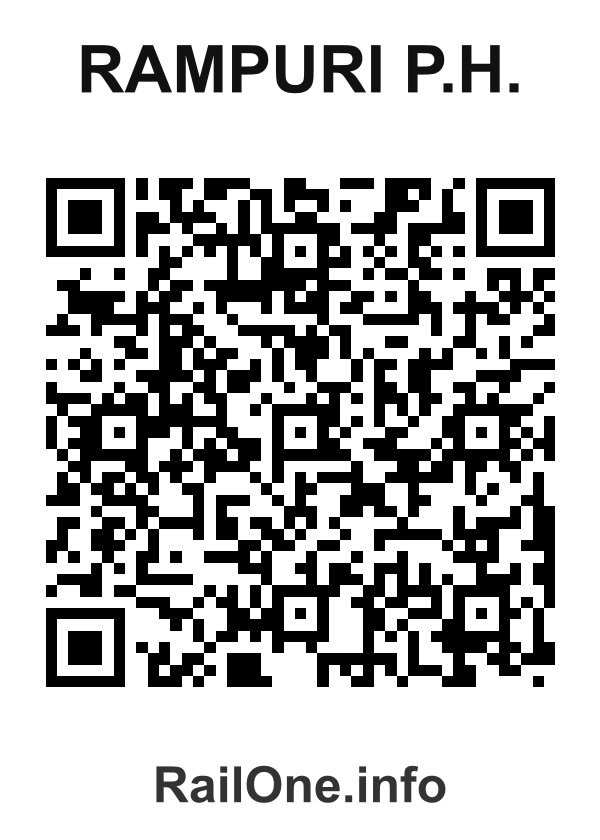RailOne QR Code for Rampuri P.h. station