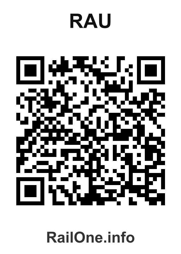 RailOne QR Code for Rau station