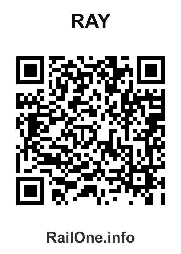 RailOne QR Code for Ray station