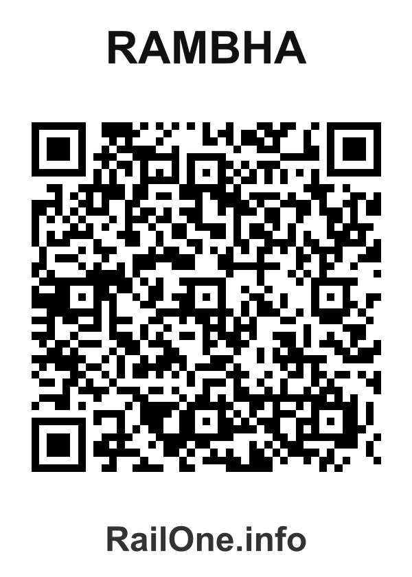 RailOne QR Code for Rambha station