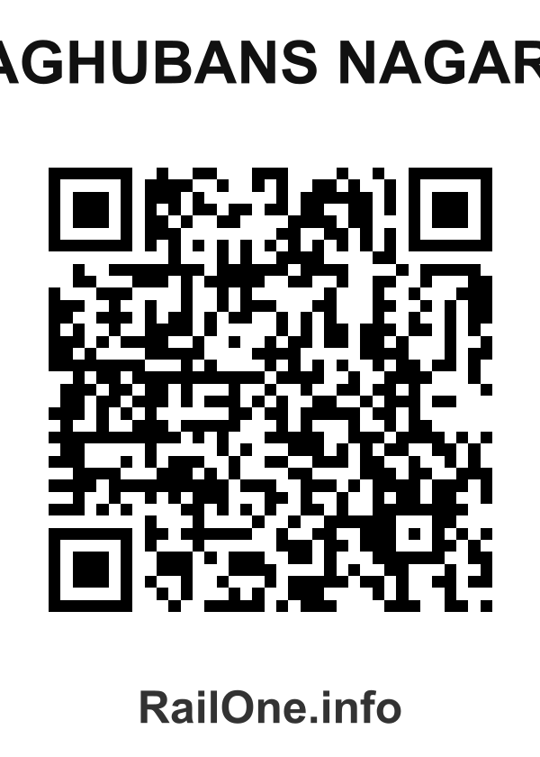 RailOne QR Code for Raghubans Nagar F station