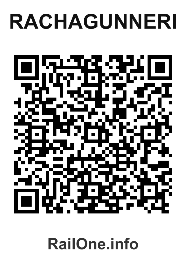 RailOne QR Code for Rachagunneri station