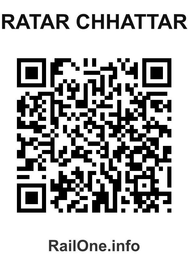 RailOne QR Code for Ratar Chhattar station