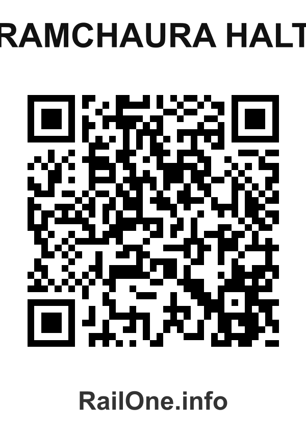 RailOne QR Code for Ramchaura Halt station