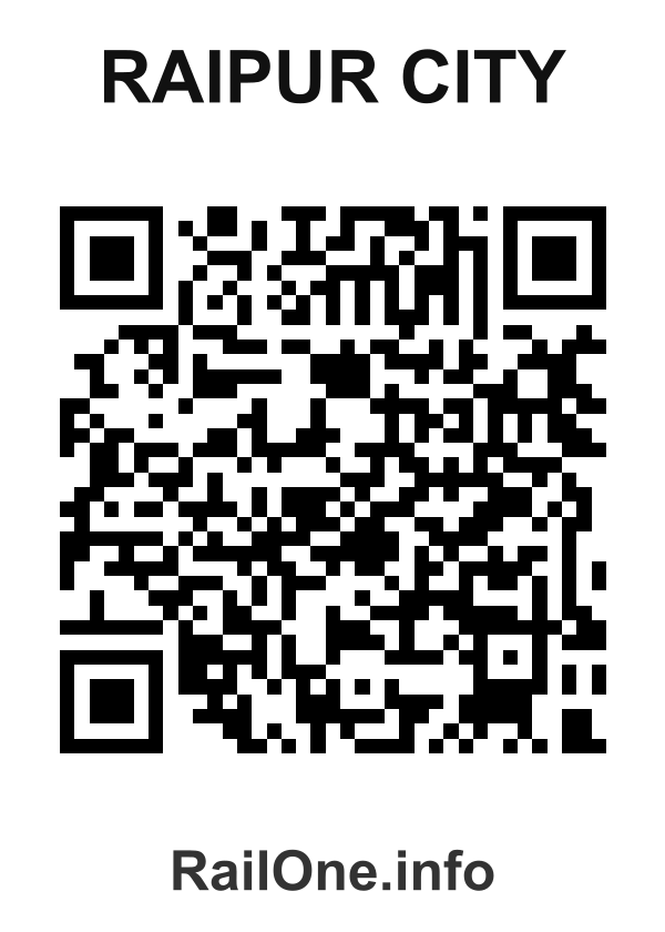 RailOne QR Code for Raipur City station