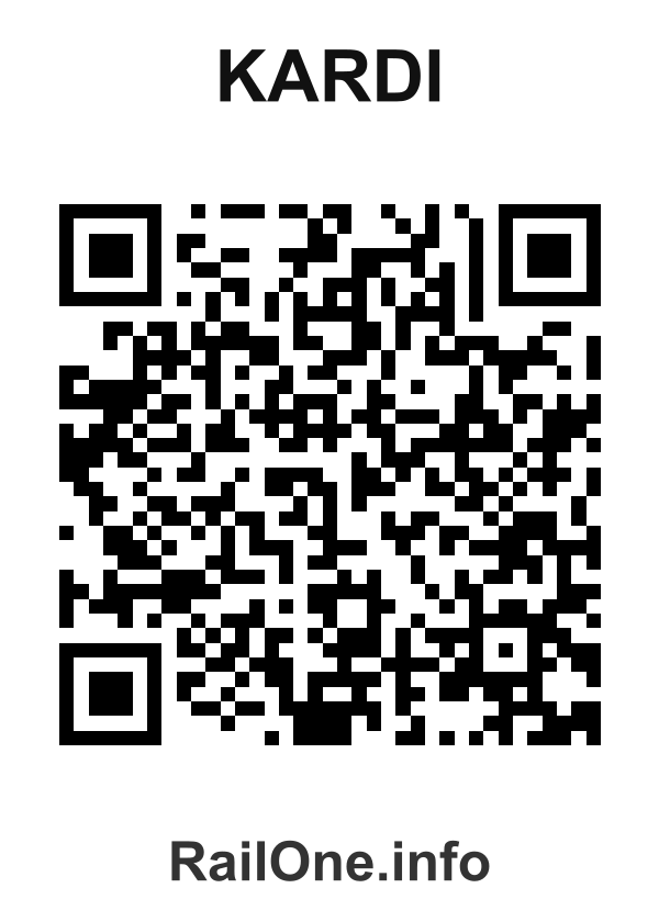 RailOne QR Code for Kardi station