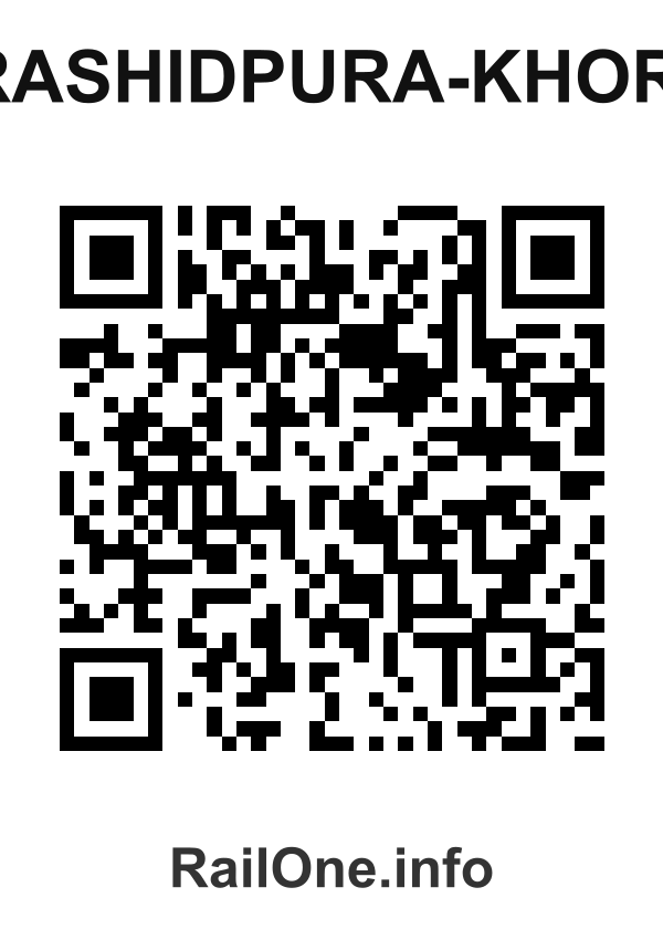 RailOne QR Code for Rashidpura-khori station