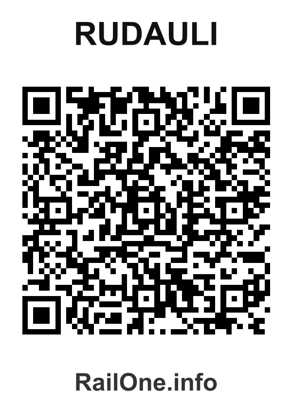 RailOne QR Code for Rudauli station
