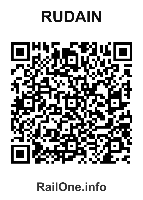 RailOne QR Code for Rudain station