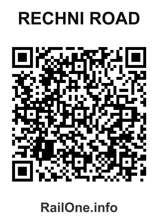 RailOne QR Code for Rechni Road station