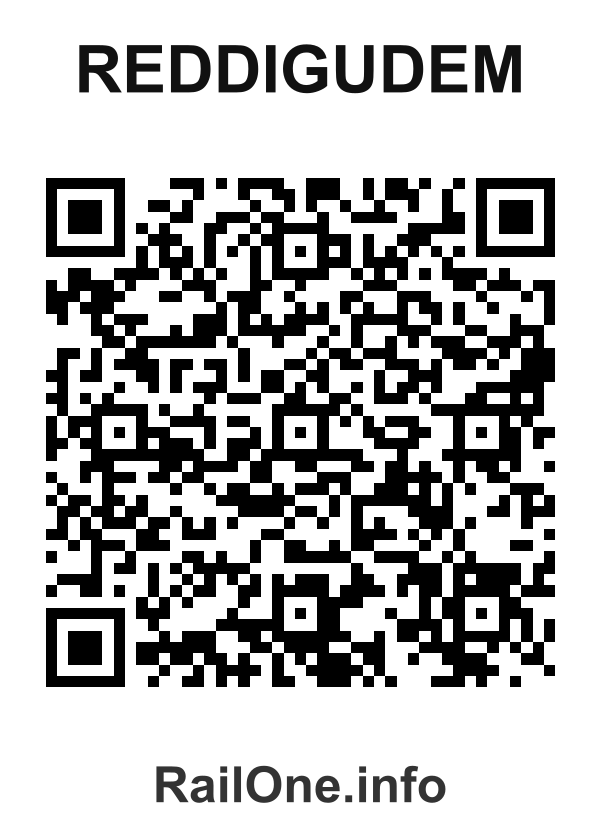 RailOne QR Code for Reddigudem station