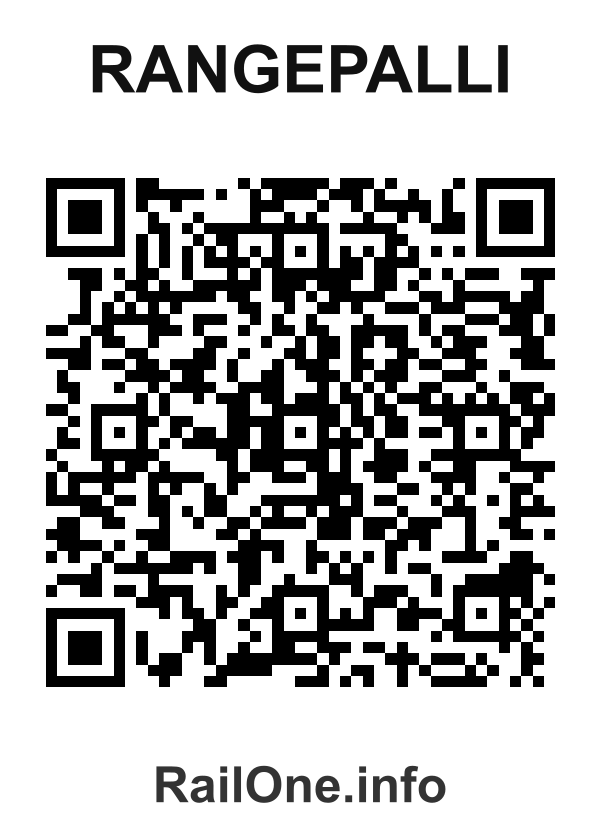 RailOne QR Code for Rangepalli station