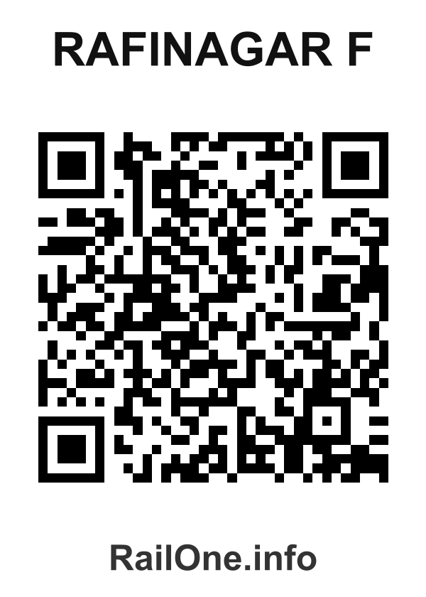 RailOne QR Code for Rafinagar F station