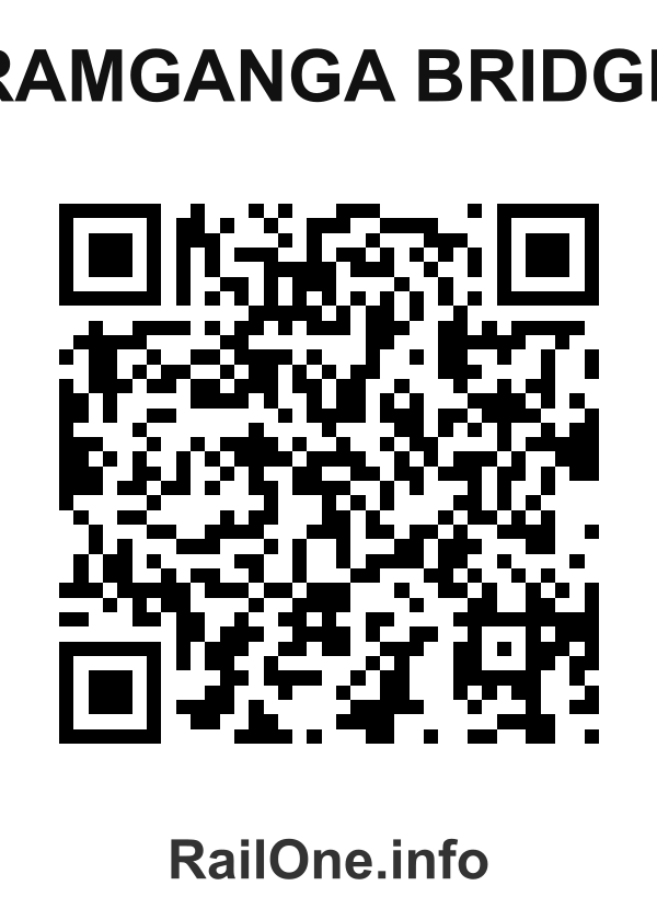 RailOne QR Code for Ramganga Bridge station