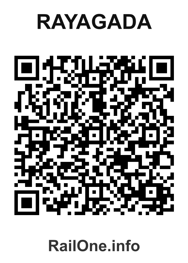 RailOne QR Code for Rayagada station