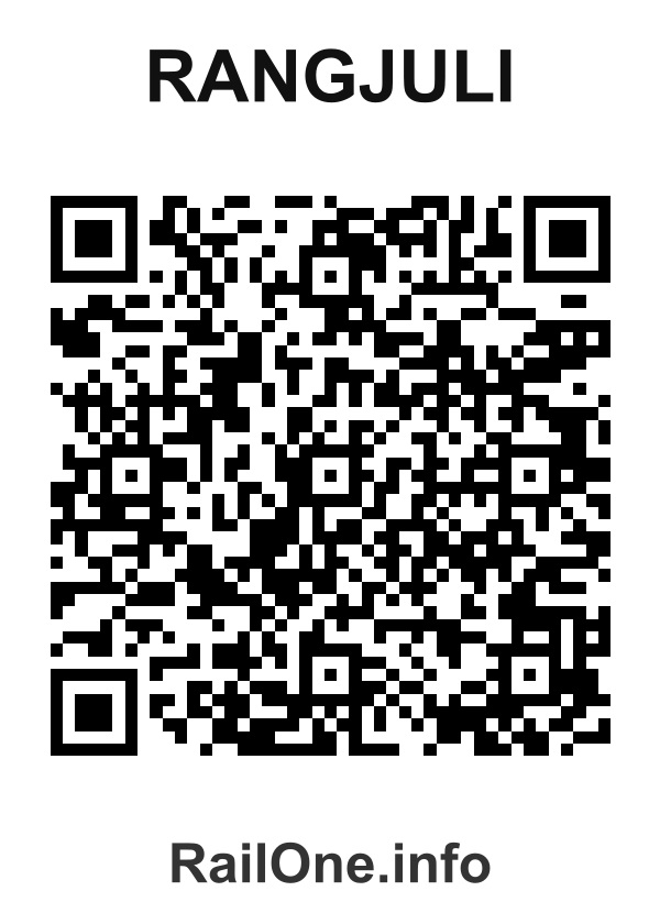 RailOne QR Code for Rangjuli station