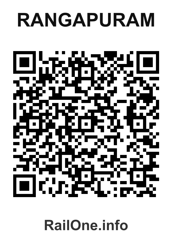 RailOne QR Code for Rangapuram station