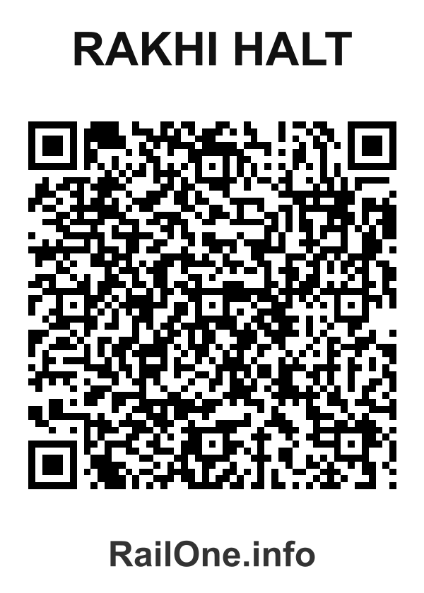 RailOne QR Code for Rakhi Halt station