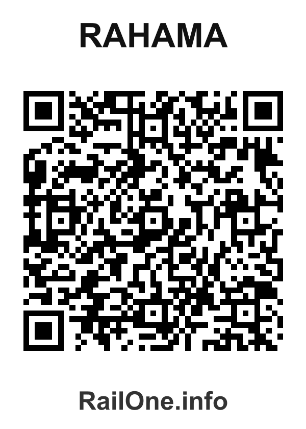 RailOne QR Code for Rahama station