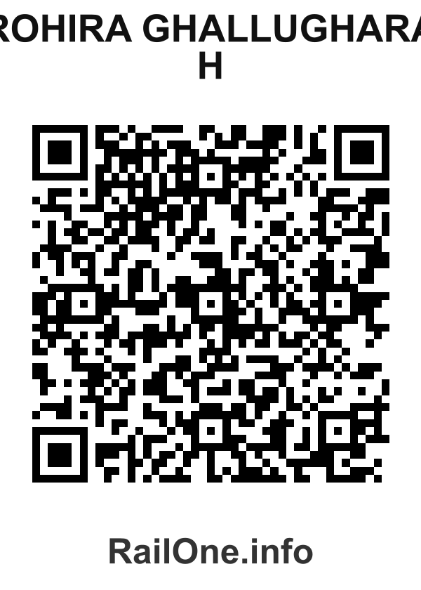 RailOne QR Code for Rohira Ghallughara H station