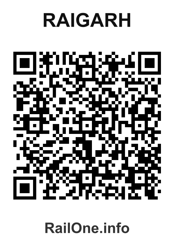 RailOne QR Code for Raigarh station