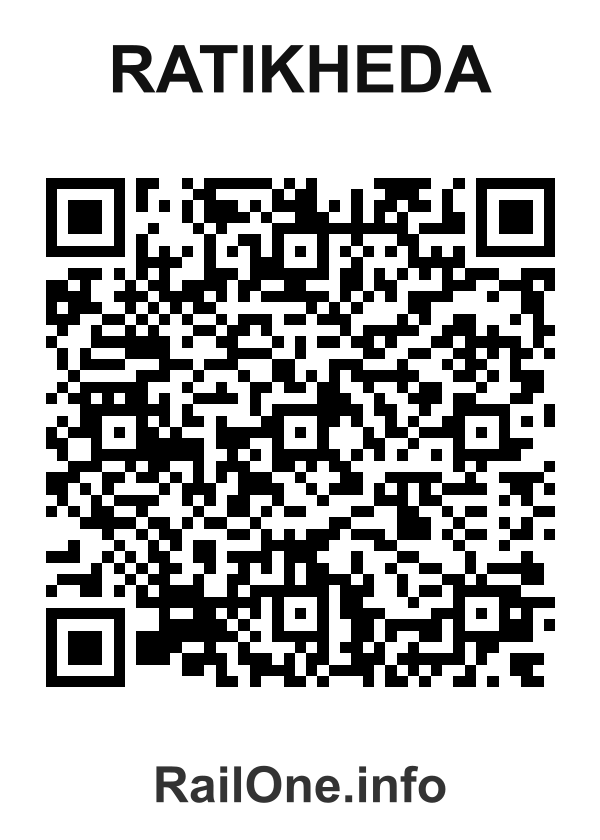 RailOne QR Code for Ratikheda station