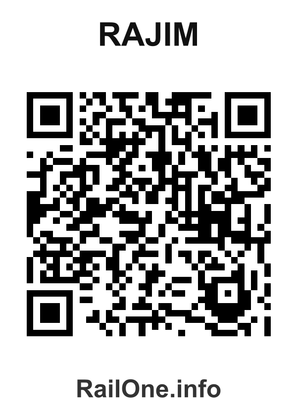 RailOne QR Code for Rajim station