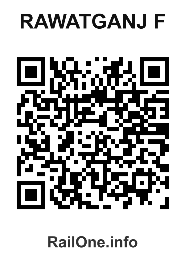 RailOne QR Code for Rawatganj F station