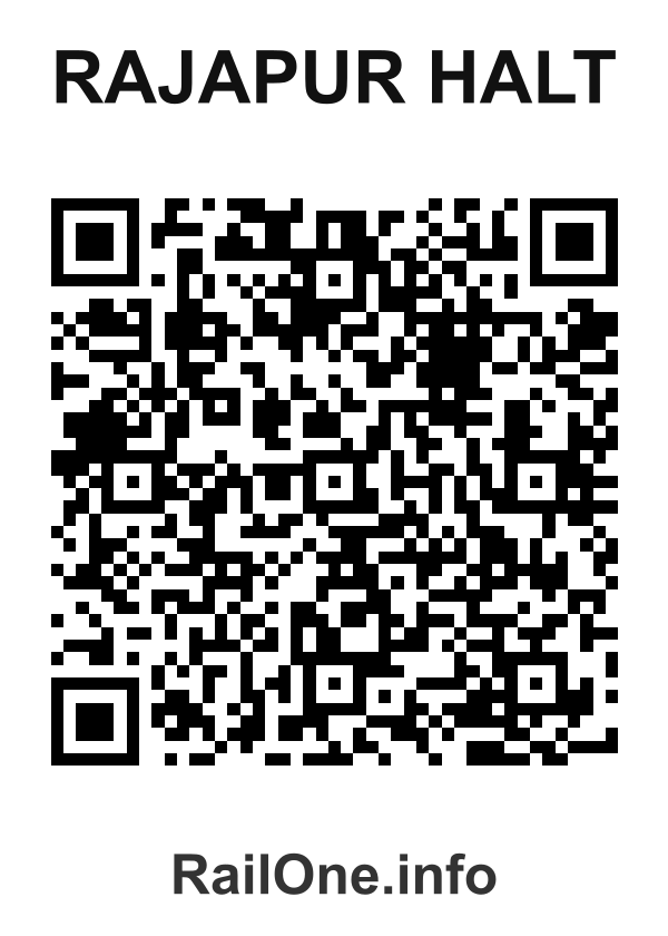 RailOne QR Code for Rajapur Halt station