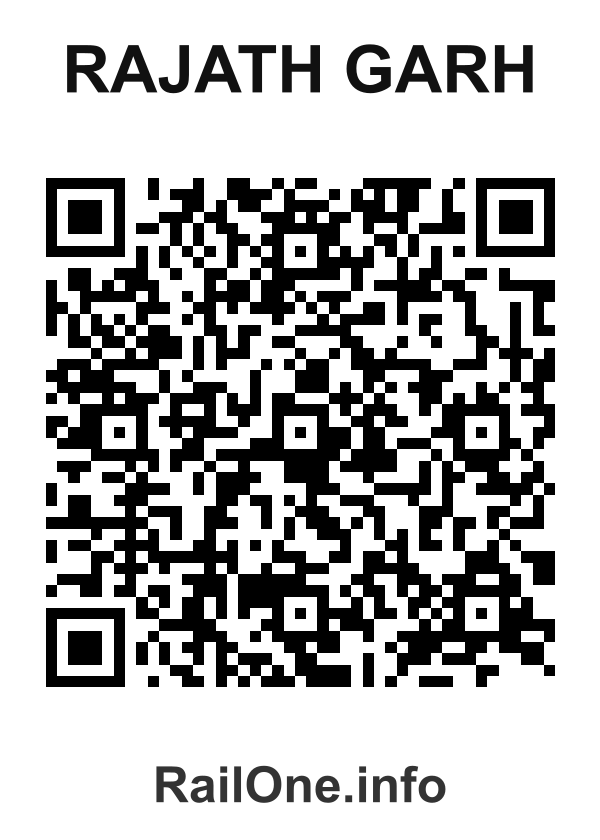 RailOne QR Code for Rajath Garh station