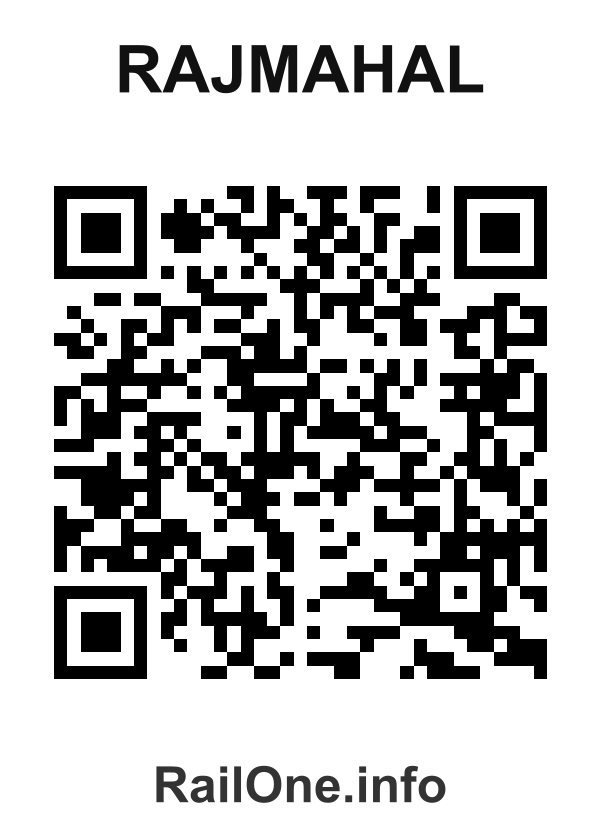 RailOne QR Code for Rajmahal station