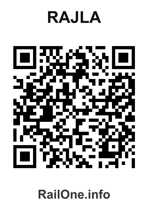 RailOne QR Code for Rajla station