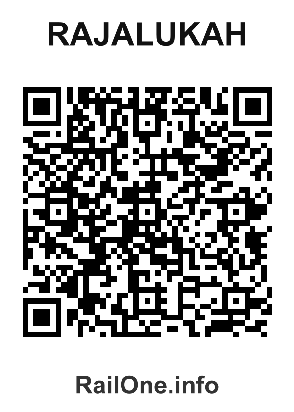 RailOne QR Code for Rajalukah station