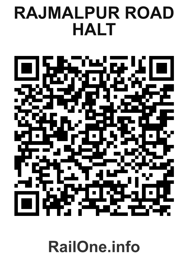 RailOne QR Code for Rajmalpur Road Halt station