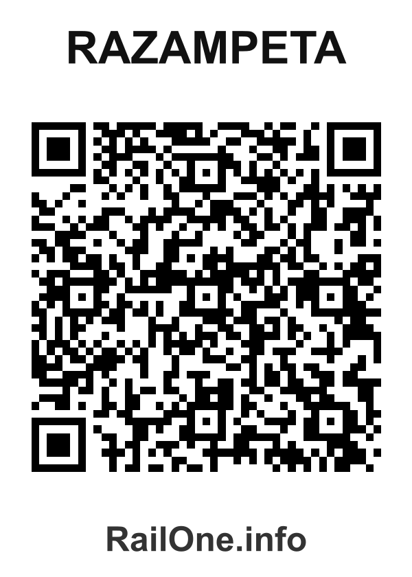 RailOne QR Code for Razampeta station
