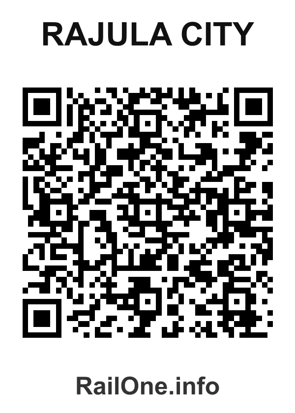 RailOne QR Code for Rajula City station