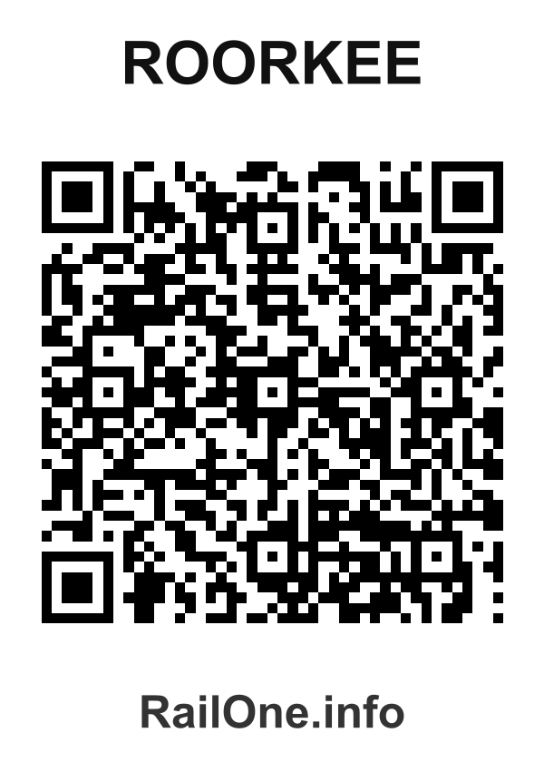 RailOne QR Code for Roorkee station