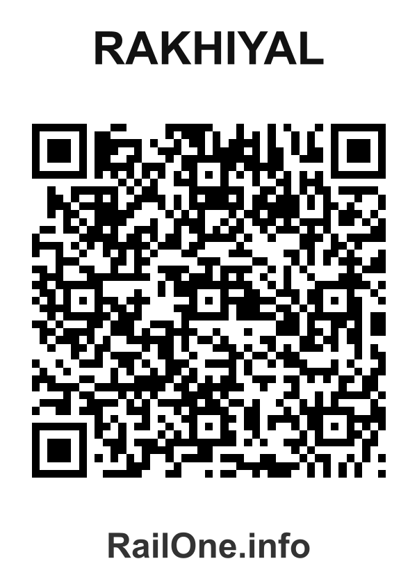 RailOne QR Code for Rakhiyal station