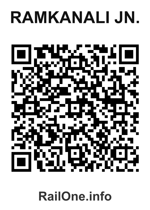 RailOne QR Code for Ramkanali Jn. station
