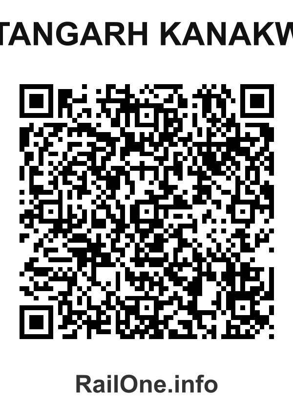RailOne QR Code for Ratangarh Kanakwal station