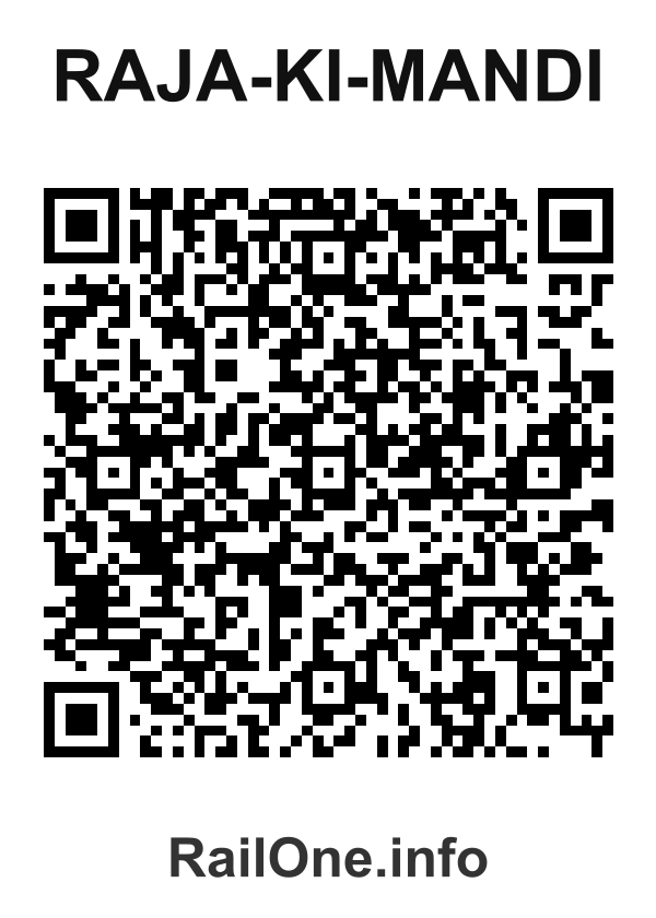 RailOne QR Code for Raja-ki-mandi station