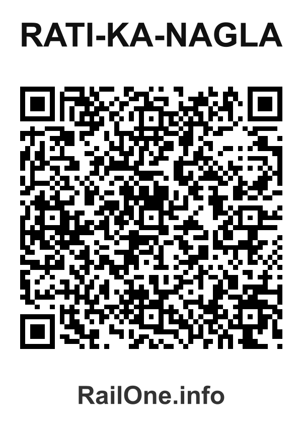 RailOne QR Code for Rati-ka-nagla station