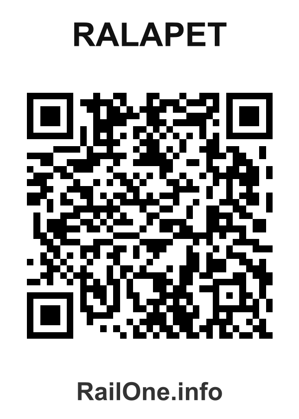 RailOne QR Code for Ralapet station